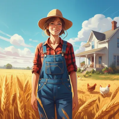 Illustration countryfolk