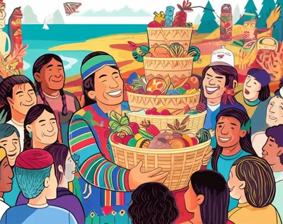 Illustration potlatch - Image 1