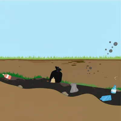 Illustration landfill