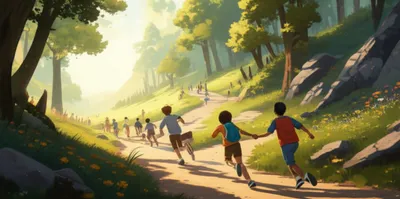 Illustration walking - Image 1