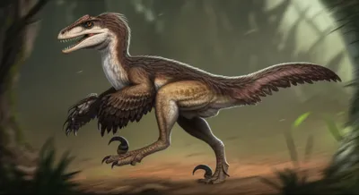 Illustration dromaeosaurid