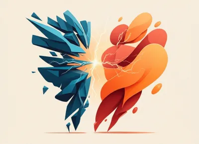 Illustration conflicting - Image 1