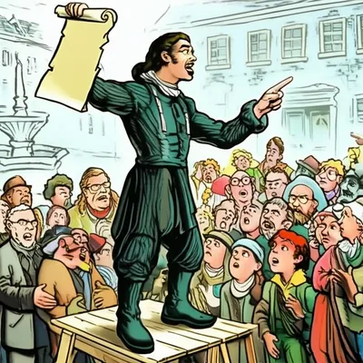 Illustration denouncing