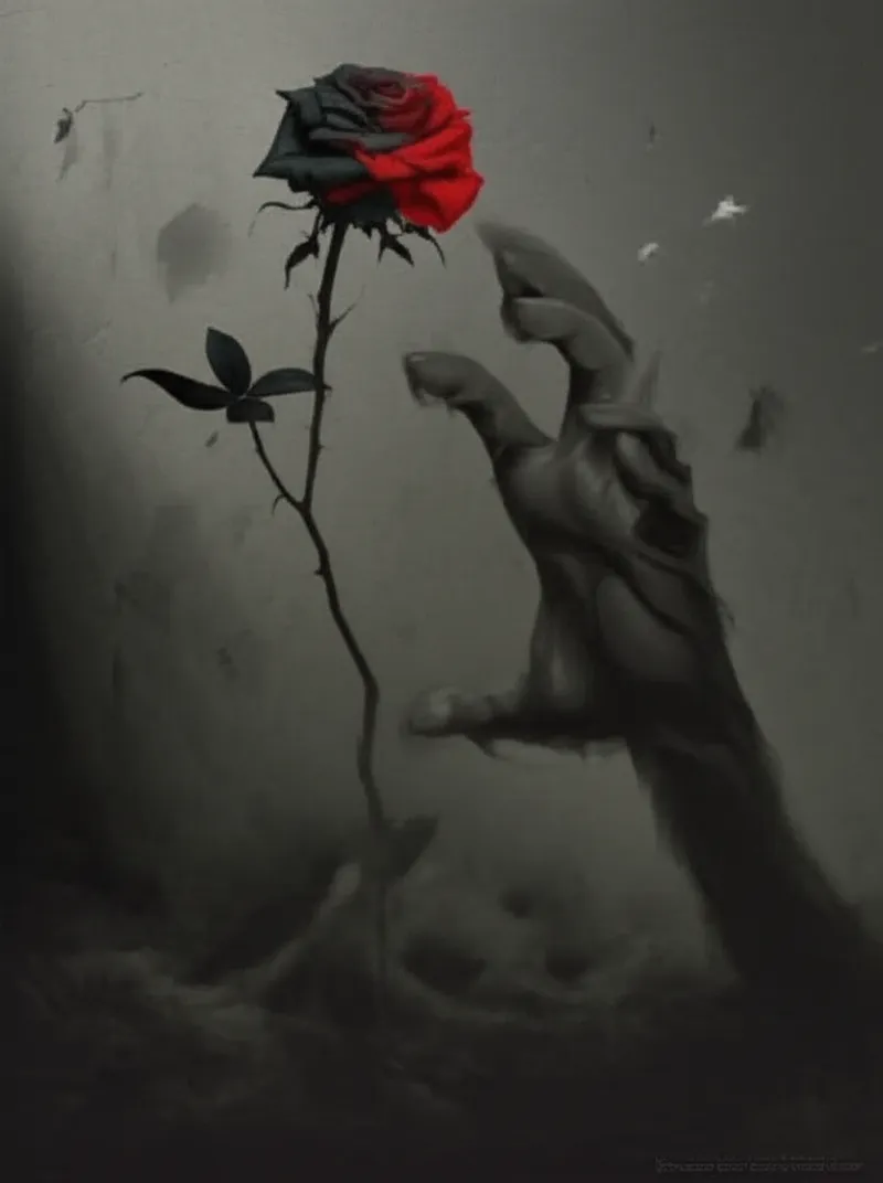 Visual illustration for the word "malediction" - A curse.