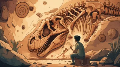 Illustration paleontology