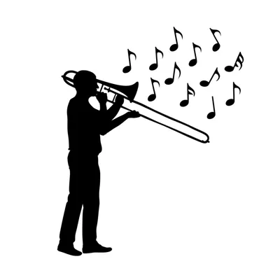 Illustration trombonist