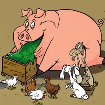 Illustration hogging