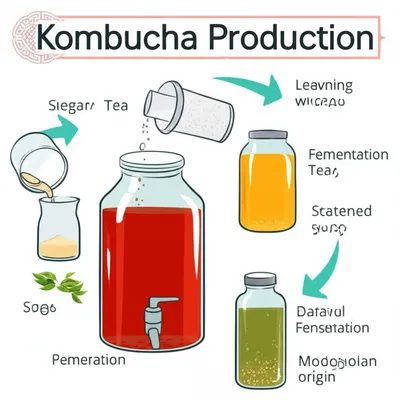Hình ảnh minh họa kombucha