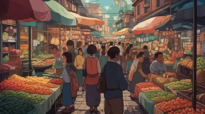 Illustration beehives - Image 1