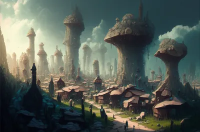 Illustration mushrooming