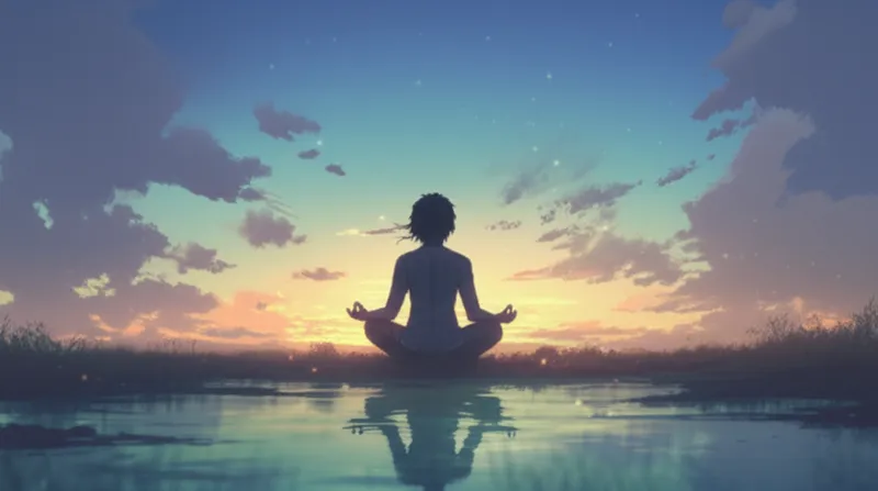 Illustration visuelle du mot « calmer » - Calme, serein