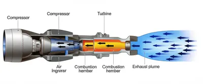 Illustration turbojet - Image 1