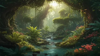 Illustration rainforests
