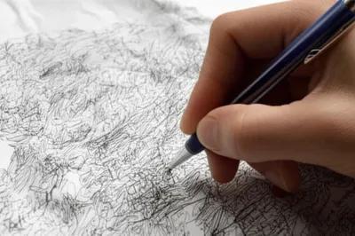 Illustration scrawled