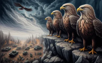 Illustration hawks - Image 1