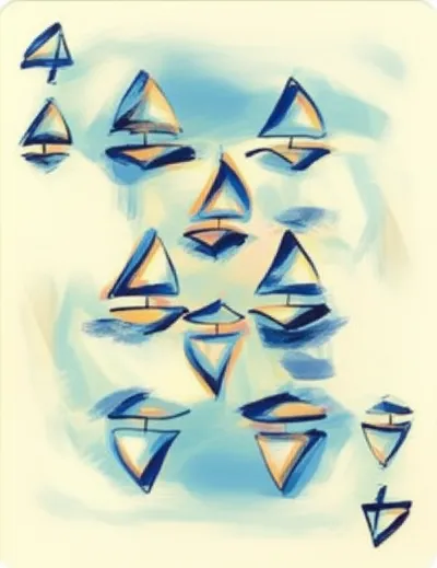 Illustration sailboats - Image 1