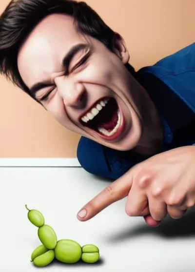 Illustration mockingly