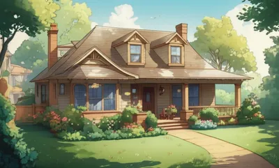 Illustration bungalow