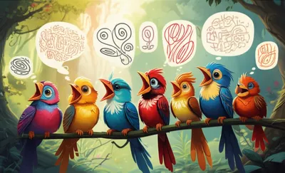 Illustration chattered