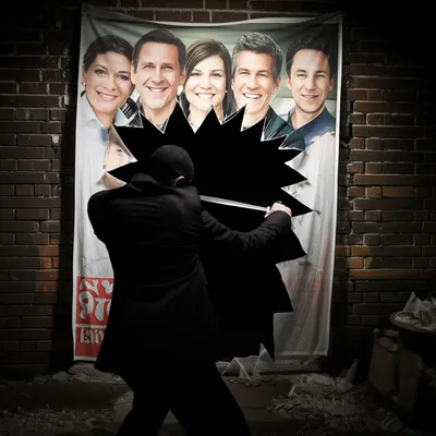 Illustration knifed - Image 1