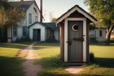 Illustration outhouse - Image 1