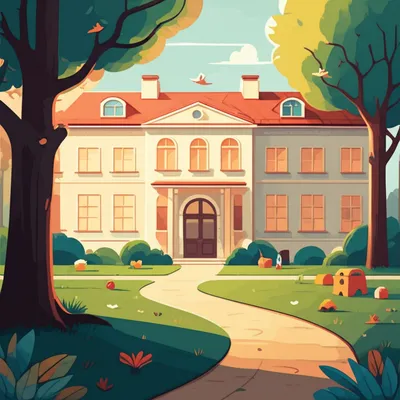 Illustration orphanage