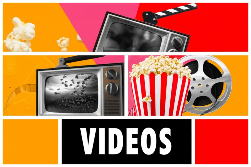 Ilustración visual de la palabra "videos" - Vídeos, películas, programas de televisión