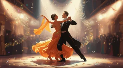 Illustration waltzing - Image 1