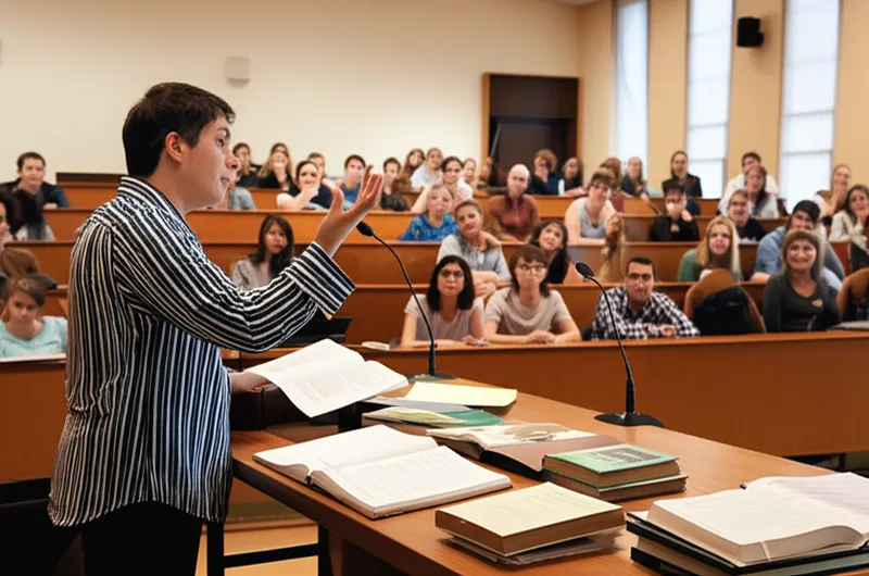 Ilustración visual de lector: Lector, conferenciante - Imagen 1