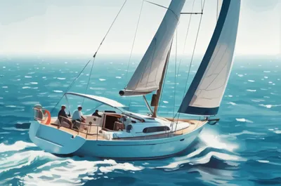 Illustration yacht - Image 1