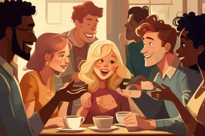 Illustration bavardage