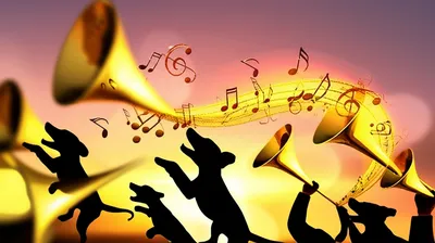 Illustration fanfare