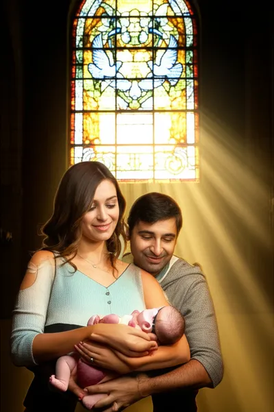 Illustration godparents