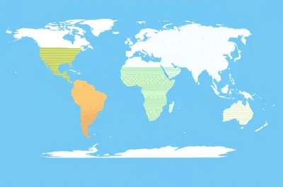 Illustration continents