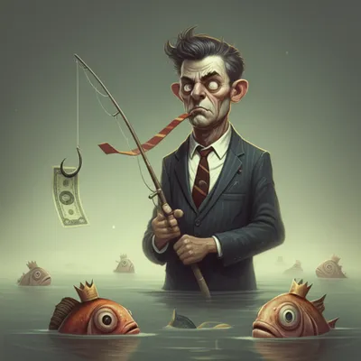 Illustration angler - Image 1