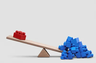 Illustration disproportionately