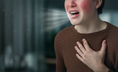 Illustration coughing - Image 1