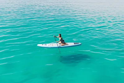 Illustration paddleboarding