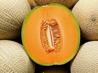 Illustration cantaloupes
