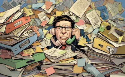 Illustration swamped - Image 1