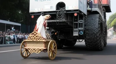 Illustration truckling