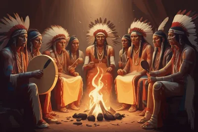 Illustration powwow - Image 1