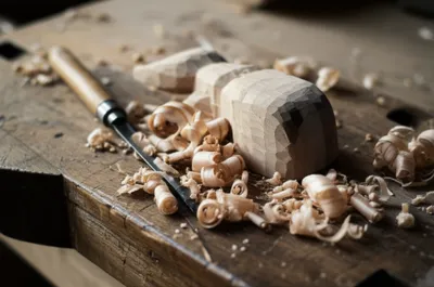 Illustration whittling - Image 1