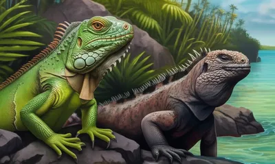 Illustration iguana - Image 1