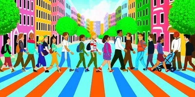 Illustration pedestrian - Image 1