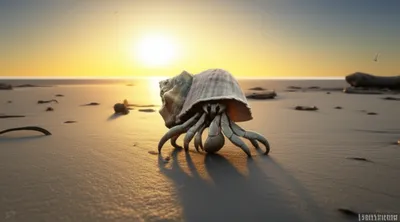 Illustration hermit - Image 1