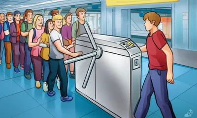 Illustration turnstile - Image 1