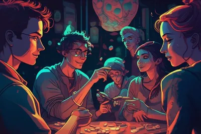Illustration partying - Image 1