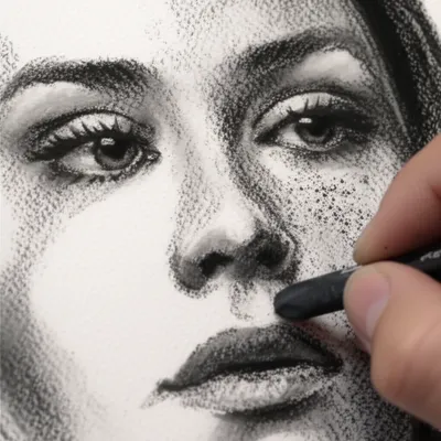 Illustration charcoaled