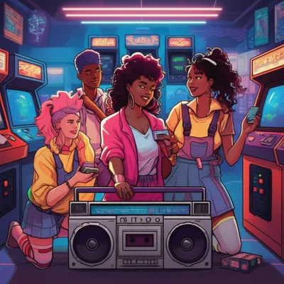 Illustration eighties - Image 1